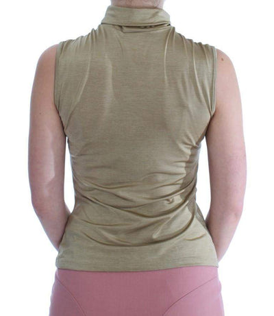 Exte Gold Turtleneck Top Blouse #women, Catch, Exte, feed-agegroup-adult, feed-color-gold, feed-gender-female, feed-size-IT44 | M, Gender_Women, Gold, IT44 | M, Kogan, Tops & T-Shirts - Women - Clothing at SEYMAYKA