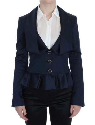 Exte  Three Button Single Breasted Blazer Jacket #women, Blue, Catch, Exte, feed-agegroup-adult, feed-color-blue, feed-gender-female, feed-size-IT40|S, feed-size-IT46 | L, Gender_Women, IT40|S, IT46 | L, Kogan, Suits & Blazers - Women - Clothing at SEYMAYKA