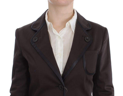 Exte  Stretch Two Button Suit #women, Brown, Catch, Exte, feed-agegroup-adult, feed-color-brown, feed-gender-female, feed-size-IT40|S, Gender_Women, IT40|S, Kogan, Suits & Blazers - Women - Clothing at SEYMAYKA
