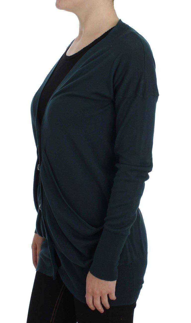 PINK MEMORIES  Button Down Cardigan Sweater #women, Catch, feed-agegroup-adult, feed-color-green, feed-color-pink, feed-gender-female, feed-size-IT42|M, Gender_Women, Green, IT44|L, Kogan, PINK MEMORIES, Sweaters - Women - Clothing at SEYMAYKA