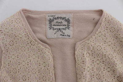 PINK MEMORIES  Floral Lace Wrap Sweater #women, Catch, feed-agegroup-adult, feed-color-pink, feed-gender-female, feed-size-IT42|M, Gender_Women, IT42|M, Kogan, Pink, PINK MEMORIES, Sweaters - Women - Clothing at SEYMAYKA