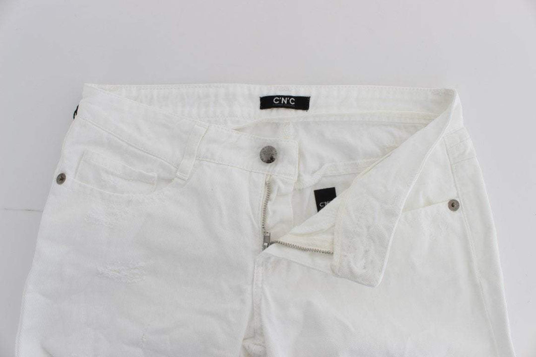 COSTUME NATIONAL C’N’C   Cotton Slim Fit  Bootcut Jeans #women, Catch, Costume National, feed-agegroup-adult, feed-color-white, feed-gender-female, feed-size-W26, feed-size-W27, feed-size-W28, feed-size-W29, Gender_Women, Jeans & Pants - Women - Clothing, Kogan, W26, W27, W28, W29, White at SEYMAYKA
