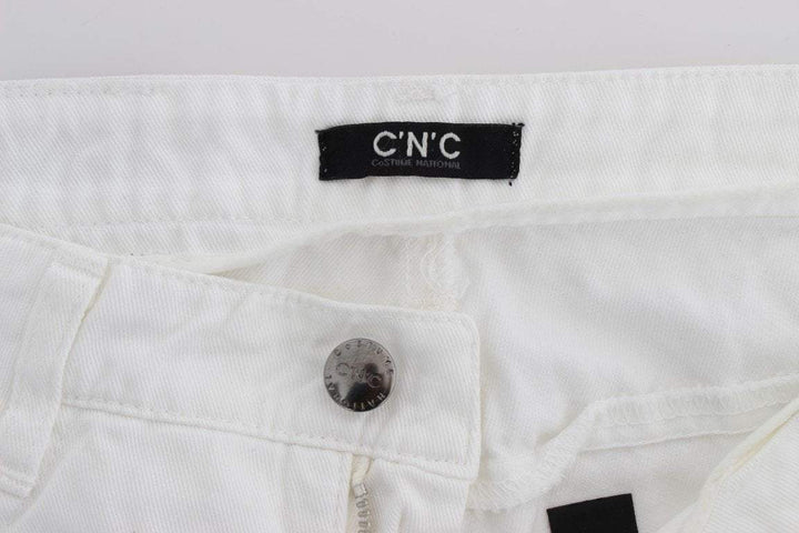 COSTUME NATIONAL C’N’C   Cotton Slim Fit  Bootcut Jeans #women, Catch, Costume National, feed-agegroup-adult, feed-color-white, feed-gender-female, feed-size-W26, feed-size-W27, feed-size-W28, feed-size-W29, Gender_Women, Jeans & Pants - Women - Clothing, Kogan, W26, W27, W28, W29, White at SEYMAYKA