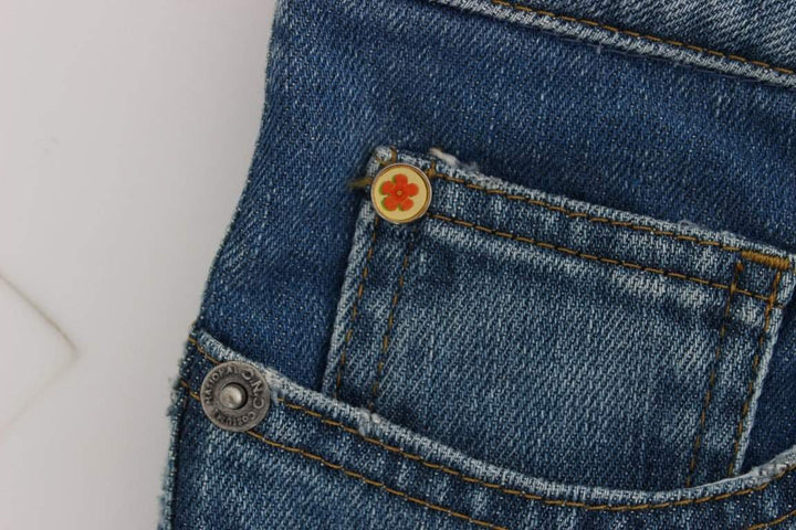 COSTUME NATIONAL C’N’C   Cotton Slim Fit Cropped Jeans #women, Blue, Catch, Costume National, feed-agegroup-adult, feed-color-blue, feed-gender-female, feed-size-W26, Gender_Women, Jeans & Pants - Women - Clothing, Kogan, W26 at SEYMAYKA