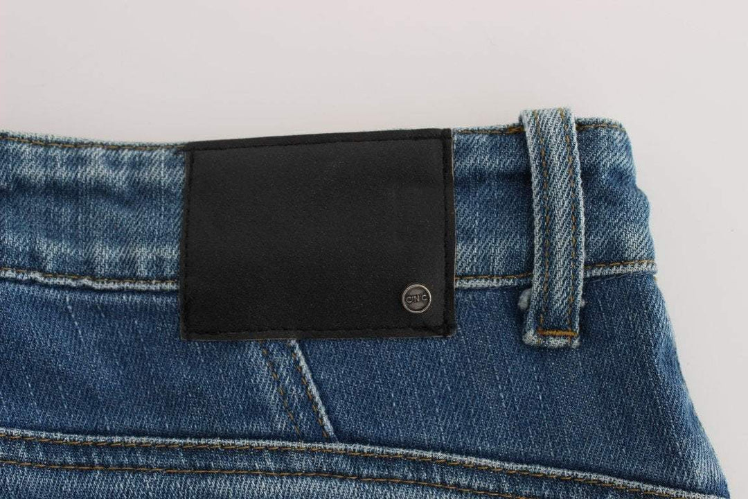 COSTUME NATIONAL C’N’C   Cotton Slim Fit Cropped Jeans #women, Blue, Catch, Costume National, feed-agegroup-adult, feed-color-blue, feed-gender-female, feed-size-W26, Gender_Women, Jeans & Pants - Women - Clothing, Kogan, W26 at SEYMAYKA