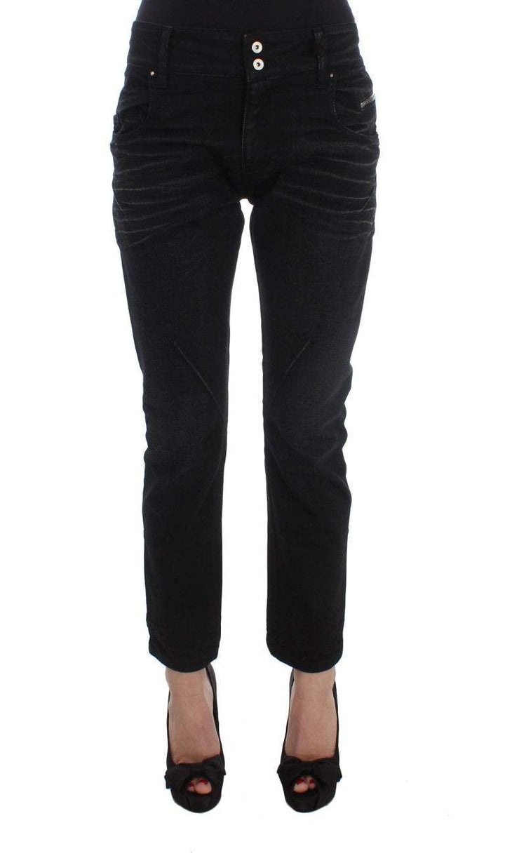 Costume National Black Cotton Slouchy Slims Fit Jeans #women, Black, Costume National, feed-agegroup-adult, feed-color-black, feed-gender-female, feed-size-W26, Jeans & Pants - Women - Clothing, W26 at SEYMAYKA