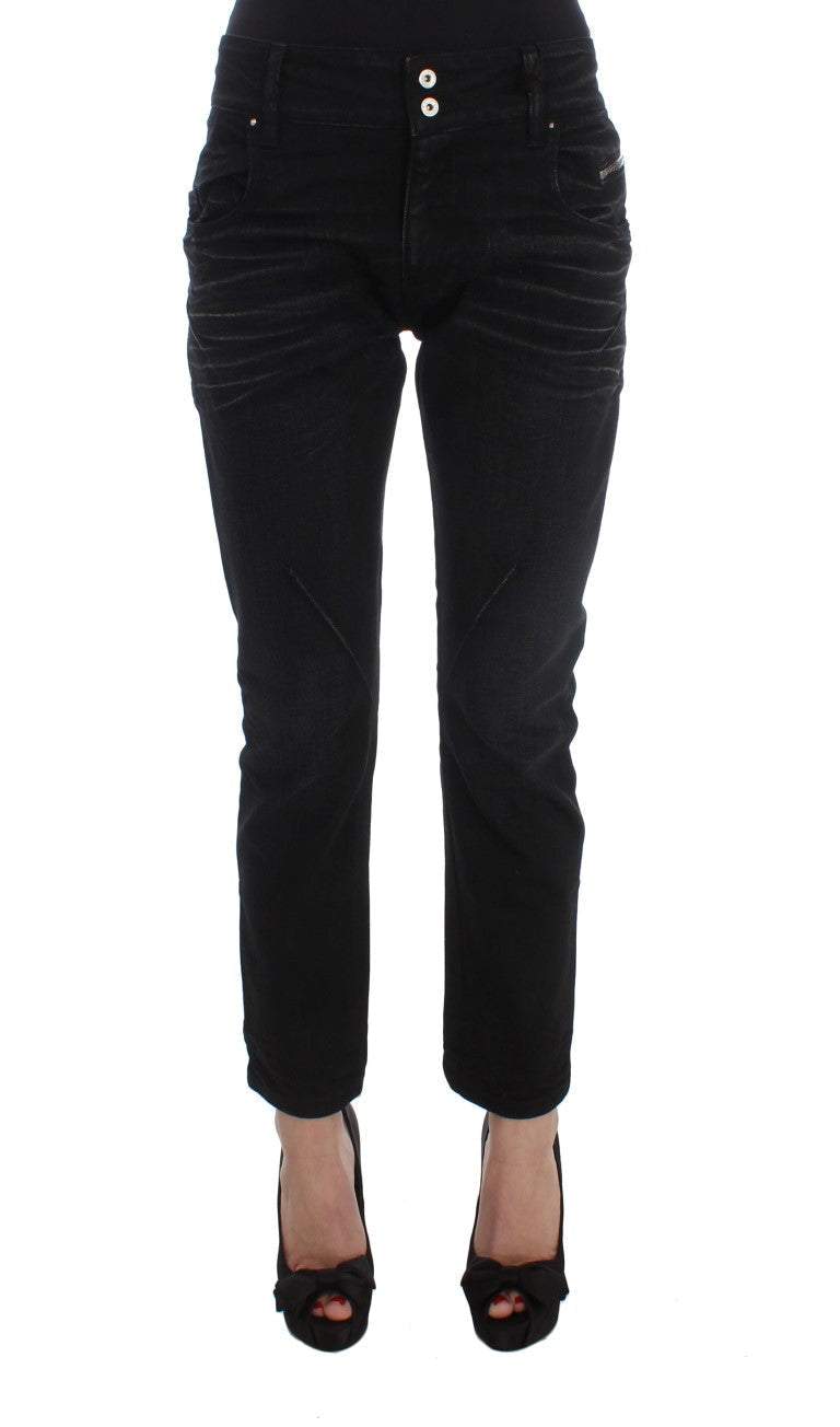 Costume National Black Cotton Slouchy Slims Fit Jeans #women, Black, Costume National, feed-agegroup-adult, feed-color-black, feed-gender-female, feed-size-W26, Jeans & Pants - Women - Clothing, W26 at SEYMAYKA
