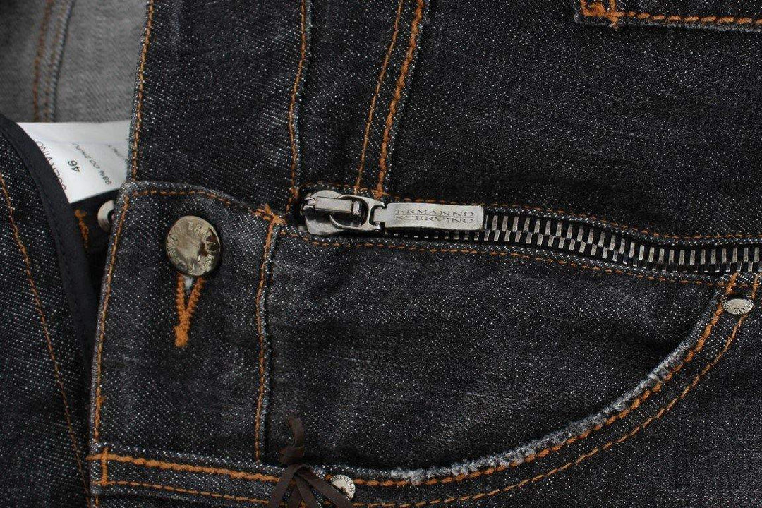 ERMANNO SCERVINO Women   Cotton Slim Fit Denim Jeans #women, Catch, Ermanno Scervino, feed-agegroup-adult, feed-color-gray, feed-gender-female, feed-size-IT46|XL, Gender_Women, Gray, IT46|XL, Jeans & Pants - Women - Clothing, Kogan at SEYMAYKA