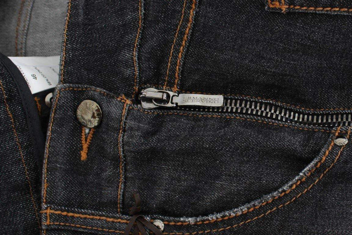 ERMANNO SCERVINO Women   Cotton Slim Fit Denim Jeans #women, Catch, Ermanno Scervino, feed-agegroup-adult, feed-color-gray, feed-gender-female, feed-size-IT46|XL, Gender_Women, Gray, IT46|XL, Jeans & Pants - Women - Clothing, Kogan at SEYMAYKA