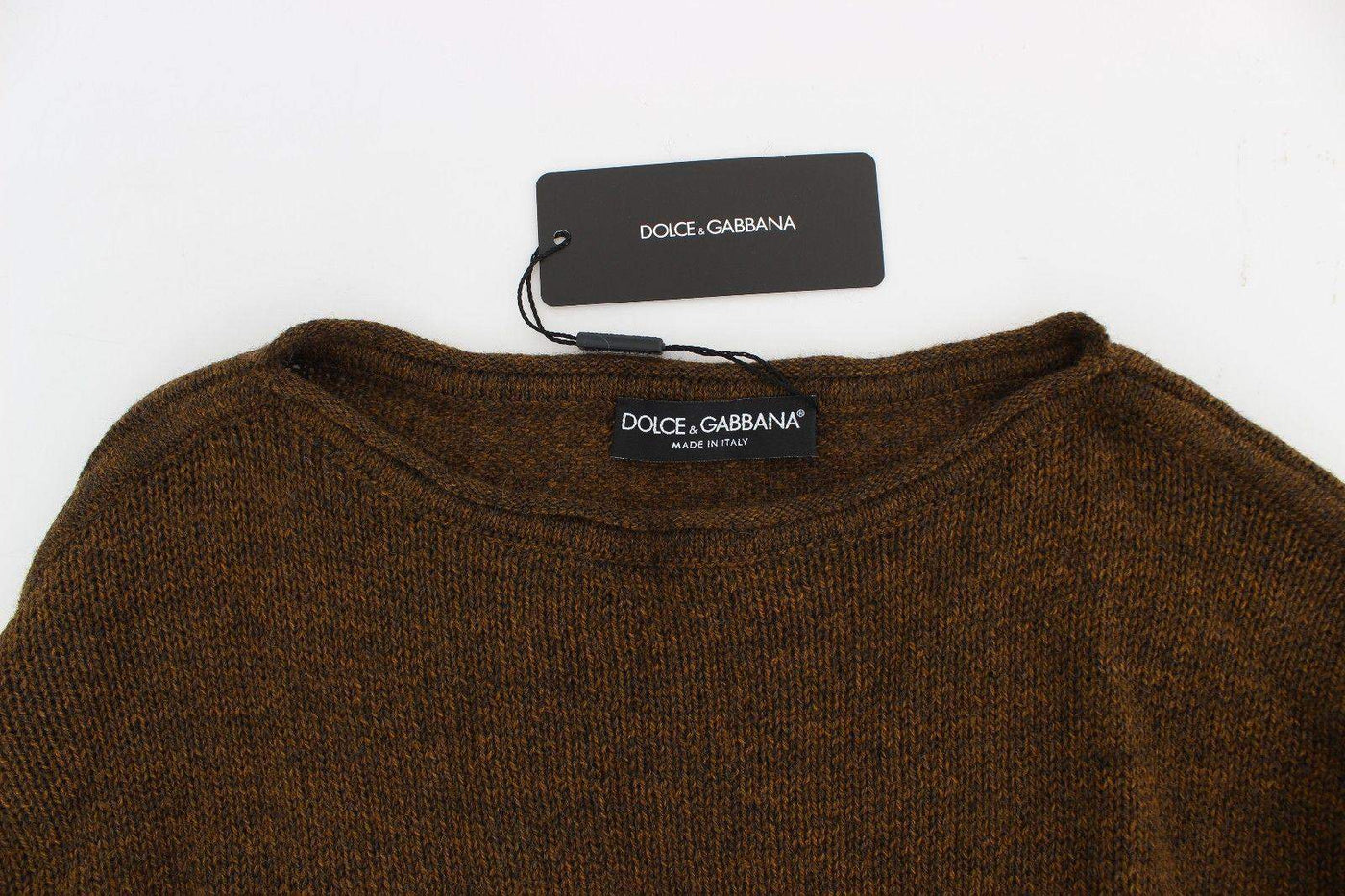Dolce & Gabbana  Green Knitted Pullover Sweater Top #women, Brand_Dolce & Gabbana, Catch, Dolce & Gabbana, feed-agegroup-adult, feed-color-green, feed-gender-female, feed-size-IT40|S, Gender_Women, Green, IT40|S, Kogan, Sweaters - Women - Clothing at SEYMAYKA