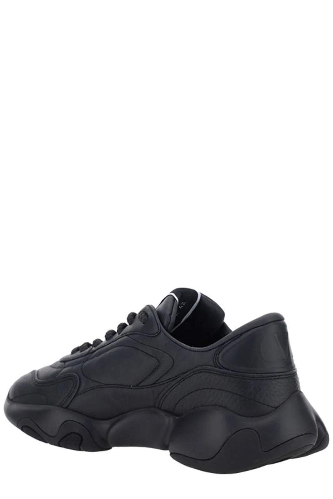 Valentino Black Calf Leather Garavani Sneakers #men, Black, EU40/US7, EU41/US8, EU42/US9, EU44/US11, feed-agegroup-adult, feed-color-Black, feed-gender-male, Men - New Arrivals, Sneakers - Men - Shoes, Valentino at SEYMAYKA