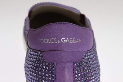 Dolce & Gabbana Purple Strass Canvas Logo Sneakers #men, Dolce & Gabbana, EU44/US11, feed-1, Purple, Sneakers - Men - Shoes at SEYMAYKA