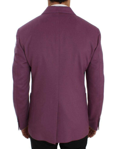 Dolce & Gabbana  Purple Cashmere Slim Fit Blazer Jacket #men, Blazers - Men - Clothing, Brand_Dolce & Gabbana, Catch, Dolce & Gabbana, feed-agegroup-adult, feed-color-purple, feed-gender-male, feed-size-IT44 | XS, Gender_Men, IT44 | XS, Kogan, Purple at SEYMAYKA