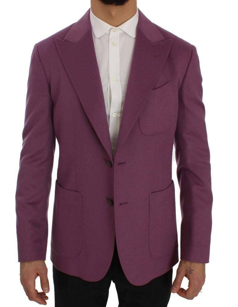 Dolce & Gabbana  Purple Cashmere Slim Fit Blazer Jacket #men, Blazers - Men - Clothing, Brand_Dolce & Gabbana, Catch, Dolce & Gabbana, feed-agegroup-adult, feed-color-purple, feed-gender-male, feed-size-IT44 | XS, Gender_Men, IT44 | XS, Kogan, Purple at SEYMAYKA