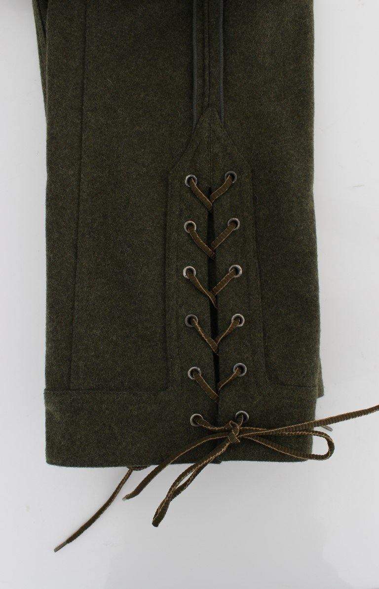 ERMANNO SCERVINO Women   Wool Blend Loose Fit Cargo Pants #women, Catch, Ermanno Scervino, feed-agegroup-adult, feed-color-green, feed-gender-female, feed-size-IT40|S, feed-size-IT42|M, Gender_Women, Green, IT40|S, IT42|M, Jeans & Pants - Women - Clothing, Kogan, Women - New Arrivals at SEYMAYKA