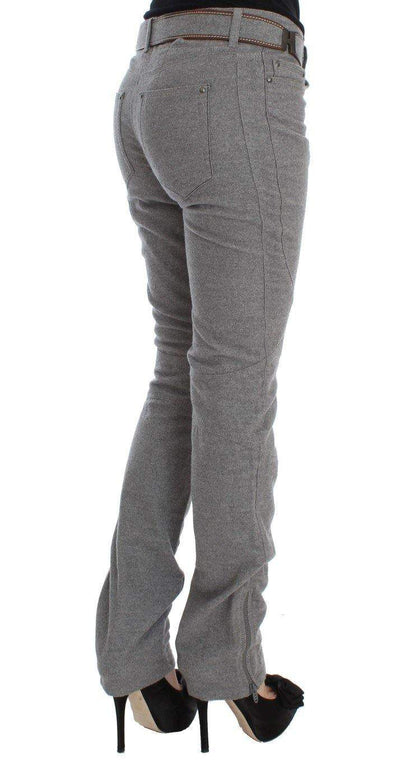 ERMANNO SCERVINO Women   Cotton Slim Fit Casual Bootcut Pants #women, Catch, Ermanno Scervino, feed-agegroup-adult, feed-color-gray, feed-gender-female, feed-size-IT46|XL, Gender_Women, Gray, IT46|XL, Jeans & Pants - Women - Clothing, Kogan, Women - New Arrivals at SEYMAYKA