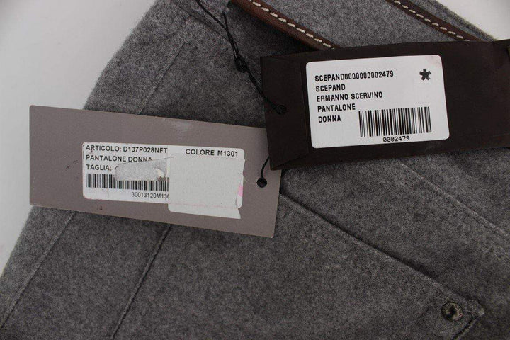 ERMANNO SCERVINO Women   Cotton Slim Fit Casual Bootcut Pants #women, Catch, Ermanno Scervino, feed-agegroup-adult, feed-color-gray, feed-gender-female, feed-size-IT46|XL, Gender_Women, Gray, IT46|XL, Jeans & Pants - Women - Clothing, Kogan, Women - New Arrivals at SEYMAYKA