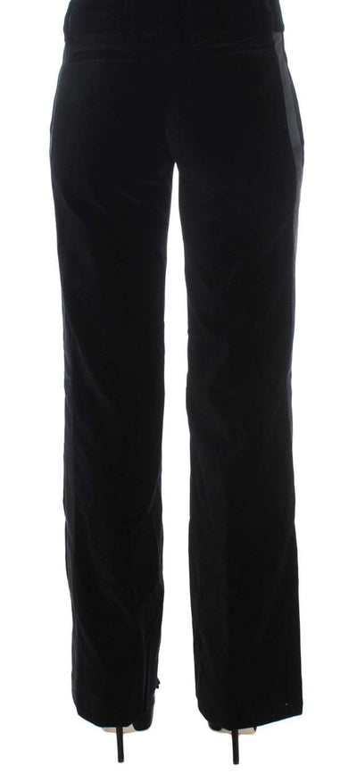 ERMANNO SCERVINO Women  Striped Velvet Viscose Bootcut Pants #women, Black, Catch, Ermanno Scervino, feed-agegroup-adult, feed-color-black, feed-gender-female, feed-size-IT40|S, Gender_Women, IT40|S, Jeans & Pants - Women - Clothing, Kogan, Women - New Arrivals at SEYMAYKA
