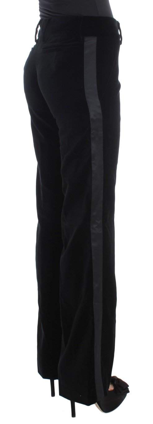 ERMANNO SCERVINO Women  Striped Velvet Viscose Bootcut Pants #women, Black, Catch, Ermanno Scervino, feed-agegroup-adult, feed-color-black, feed-gender-female, feed-size-IT40|S, Gender_Women, IT40|S, Jeans & Pants - Women - Clothing, Kogan, Women - New Arrivals at SEYMAYKA