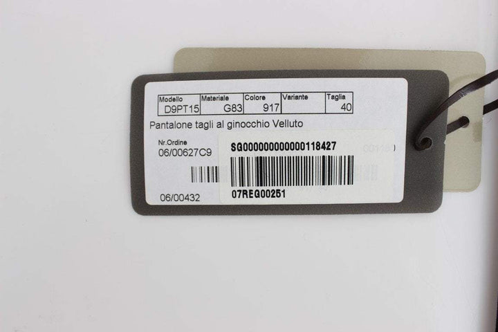 ERMANNO SCERVINO Women   Cotton Velvet Zippers Slim Fit Pants #women, Brown, Catch, Ermanno Scervino, feed-agegroup-adult, feed-color-brown, feed-gender-female, feed-size-IT40|S, Gender_Women, IT40|S, Jeans & Pants - Women - Clothing, Kogan, Women - New Arrivals at SEYMAYKA