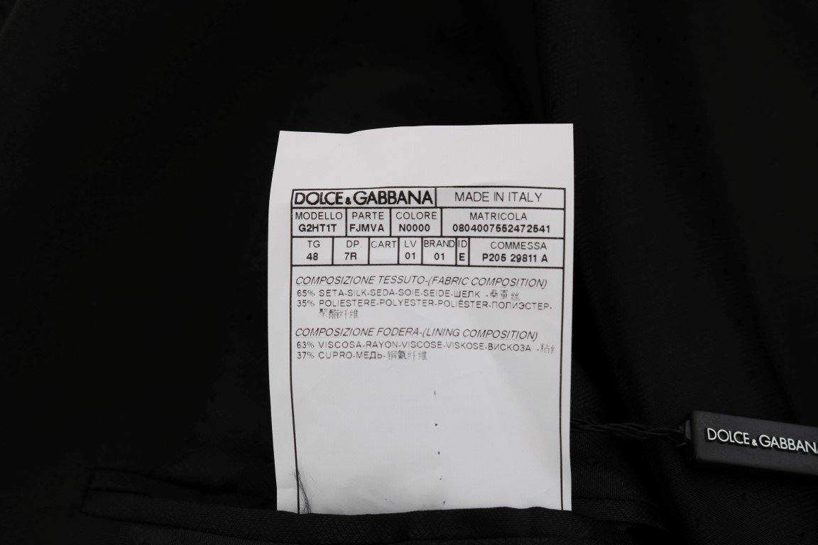 Dolce & Gabbana  Black Blue MARTINI Silk Blazer Jacket #men, Black, Blazers - Men - Clothing, Brand_Dolce & Gabbana, Catch, Dolce & Gabbana, feed-agegroup-adult, feed-color-black, feed-gender-male, feed-size-IT48 | M, Gender_Men, IT48 | M, Kogan, Men - New Arrivals at SEYMAYKA