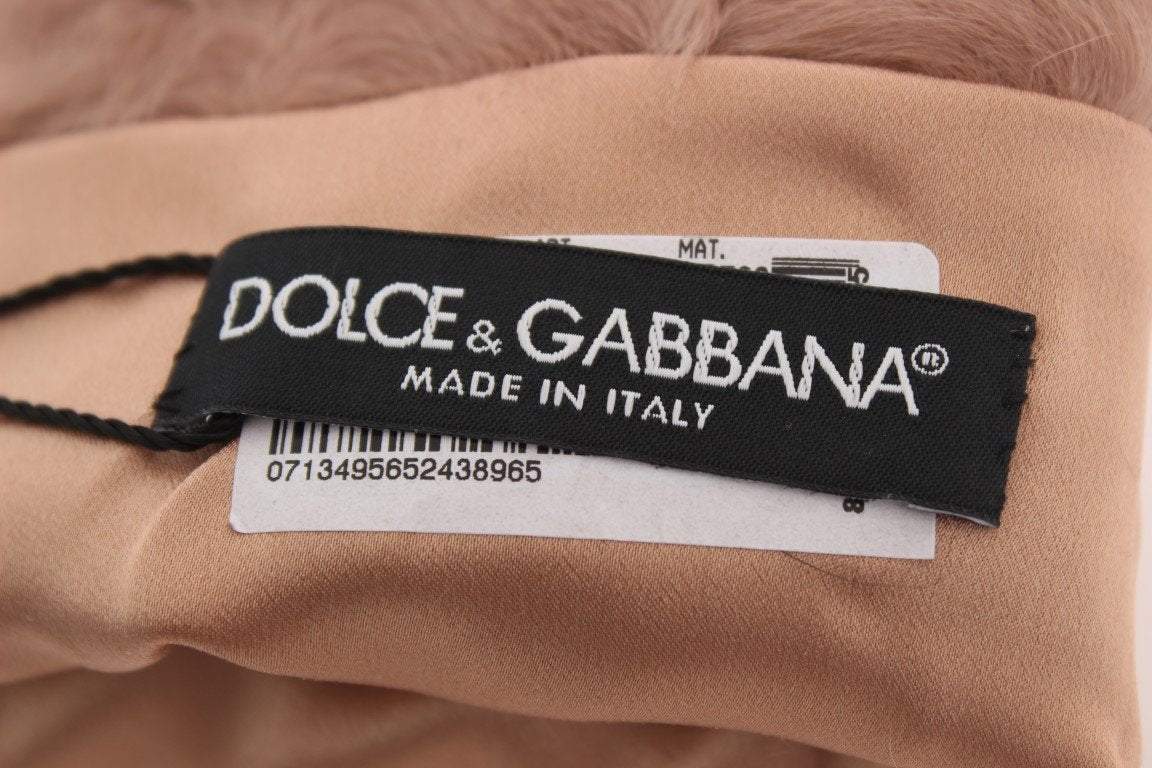 Dolce & Gabbana  Beige Suede Xiangao Fur Elbow Gloves #women, 8|M, Accessories - New Arrivals, Beige, Brand_Dolce & Gabbana, Catch, Dolce & Gabbana, feed-agegroup-adult, feed-color-beige, feed-gender-female, feed-size-8|M, Gender_Women, Gloves - Women - Accessories, Kogan at SEYMAYKA