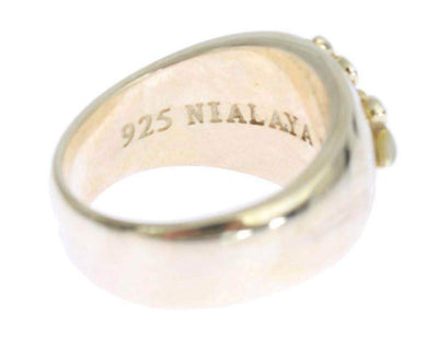 Nialaya Silver Crest 925 Sterling Ring #men, Accessories - New Arrivals, Catch, EU58 | US9, EU60 | US10, EU63 | US11, feed-agegroup-adult, feed-color-silver, feed-gender-male, feed-size-EU58 | US9, feed-size-EU60 | US10, feed-size-EU63 | US11, Gender_Men, Kogan, Nialaya, Rings - Men - Jewelry, Silver at SEYMAYKA