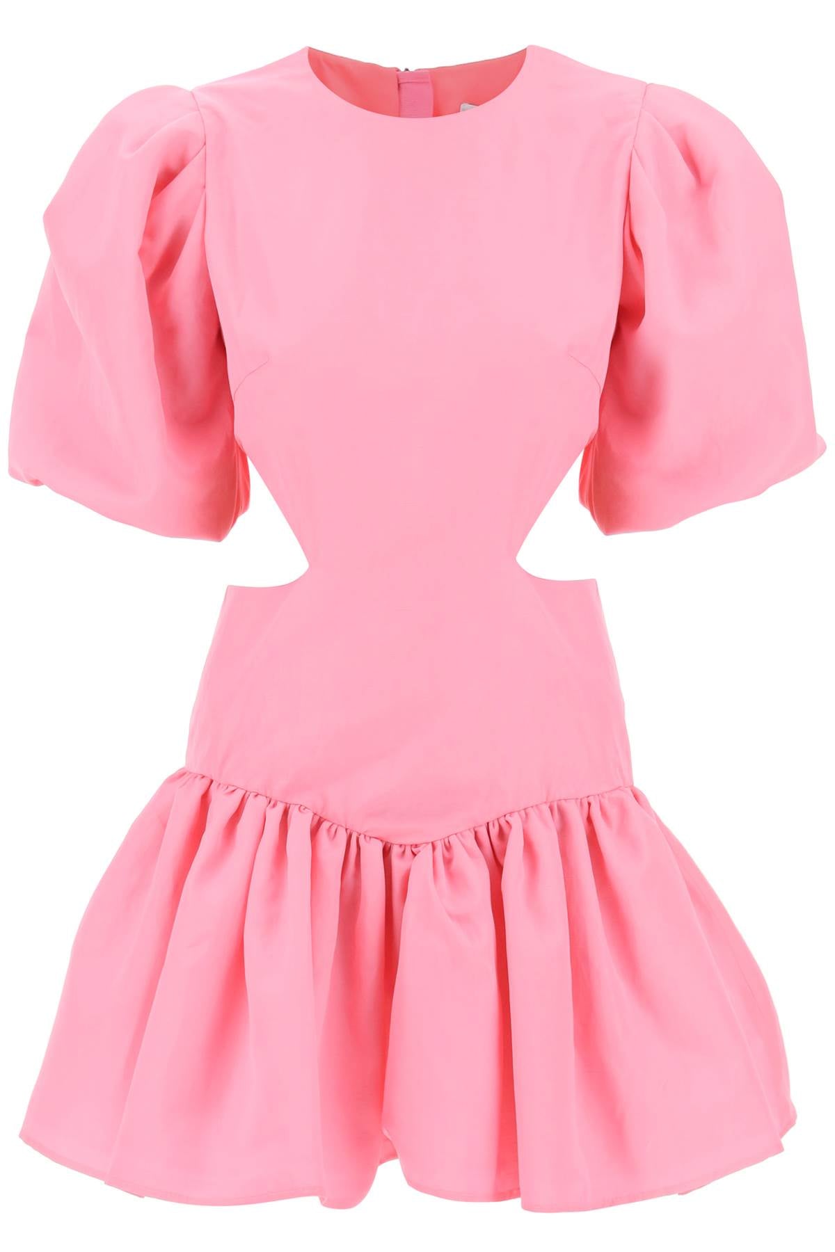 Msgm mini dress with balloon sleeves and cut-outs-0