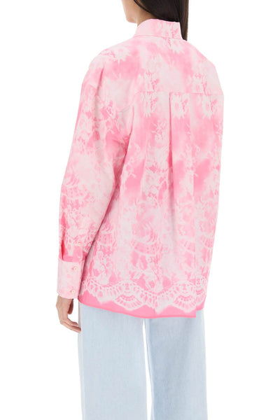 Msgm oversized shirt with all-over print-2