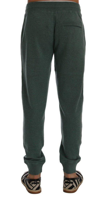Dolce & Gabbana  Green Cashmere Training Pants #men, Brand_Dolce & Gabbana, Catch, Dolce & Gabbana, feed-agegroup-adult, feed-color-green, feed-gender-male, feed-size-S, Gender_Men, Green, Jeans & Pants - Men - Clothing, Kogan, Men - New Arrivals, S at SEYMAYKA
