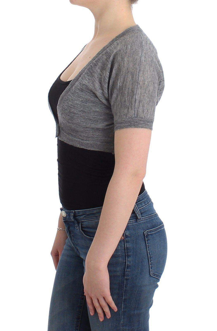 ERMANNO SCERVINO Women   Lingerie Knit Bolero Sweater Cardigan #women, Catch, Ermanno Scervino, feed-agegroup-adult, feed-color-gray, feed-gender-female, feed-size-IT42 | S, Gender_Women, Gray, IT42 | S, Kogan, Tops & T-Shirts - Women - Clothing at SEYMAYKA