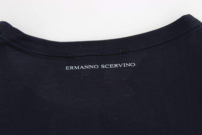ERMANNO SCERVINO Women   Lingerie  Crewneck Cotton Logo T-shirt #women, Blue, Catch, Ermanno Scervino, feed-agegroup-adult, feed-color-blue, feed-gender-female, feed-size-IT4 | M, Gender_Women, IT4 | M, Kogan, Tops & T-Shirts - Women - Clothing at SEYMAYKA