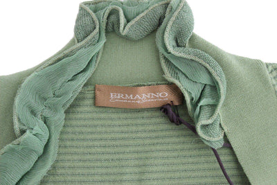 ERMANNO SCERVINO Women   Wool Blend Striped Long Sleeve Sweater #women, Catch, Ermanno Scervino, feed-agegroup-adult, feed-color-green, feed-gender-female, feed-size-IT42 | S, feed-size-IT44 | M, feed-size-IT46 | L, Gender_Women, Green, IT42 | S, IT44 | M, IT46 | L, Kogan, Sweaters - Women - Clothing at SEYMAYKA