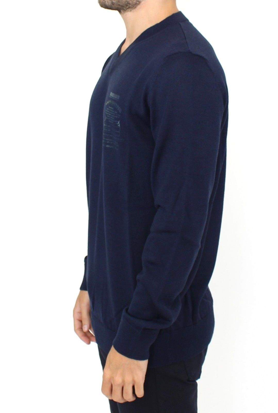 ERMANNO SCERVINO Men  Wool Blend V-neck Pullover Sweater #men, Blue, Catch, Ermanno Scervino, feed-agegroup-adult, feed-color-blue, feed-gender-male, feed-size-IT48 | M, feed-size-IT52 | L, feed-size-IT54 | XL, Gender_Men, IT48 | M, IT52 | L, IT54 | XL, Kogan, Sweaters - Men - Clothing at SEYMAYKA