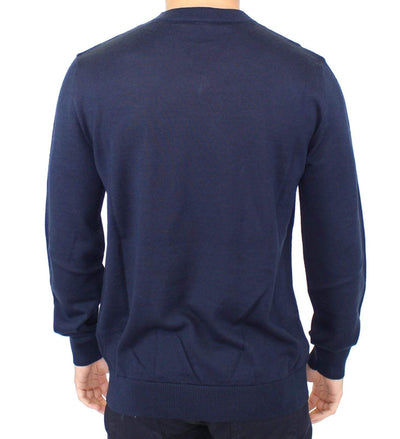 ERMANNO SCERVINO Men  Wool Blend V-neck Pullover Sweater #men, Blue, Catch, Ermanno Scervino, feed-agegroup-adult, feed-color-blue, feed-gender-male, feed-size-IT48 | M, feed-size-IT52 | L, feed-size-IT54 | XL, Gender_Men, IT48 | M, IT52 | L, IT54 | XL, Kogan, Sweaters - Men - Clothing at SEYMAYKA