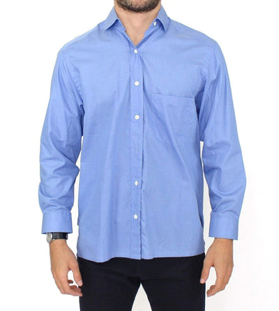 ERMANNO SCERVINO Men  Cotton Dress Classic Fit Shirt #men, Blue, Catch, Ermanno Scervino, feed-agegroup-adult, feed-color-blue, feed-gender-male, feed-size-IT38 | S, Gender_Men, IT38 | S, Kogan, Men - New Arrivals, Shirts - Men - Clothing at SEYMAYKA
