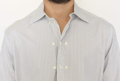 ERMANNO SCERVINO Men   Striped Regular Fit Casual Shirt #men, Catch, Ermanno Scervino, feed-agegroup-adult, feed-color-white, feed-gender-male, feed-size-IT50 | L, Gender_Men, IT50 | L, Kogan, Shirts - Men - Clothing, White at SEYMAYKA
