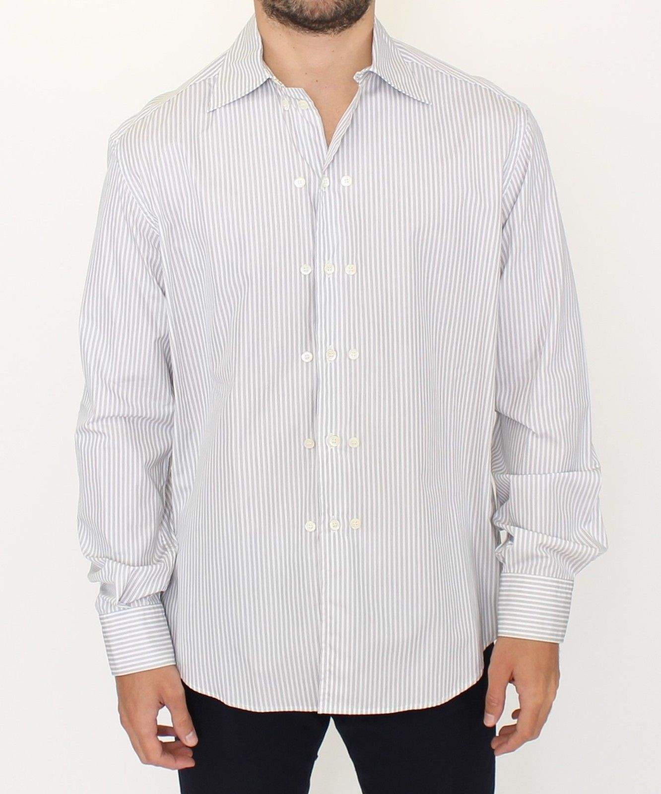 ERMANNO SCERVINO Men   Striped Regular Fit Casual Shirt #men, Catch, Ermanno Scervino, feed-agegroup-adult, feed-color-white, feed-gender-male, feed-size-IT50 | L, Gender_Men, IT50 | L, Kogan, Shirts - Men - Clothing, White at SEYMAYKA