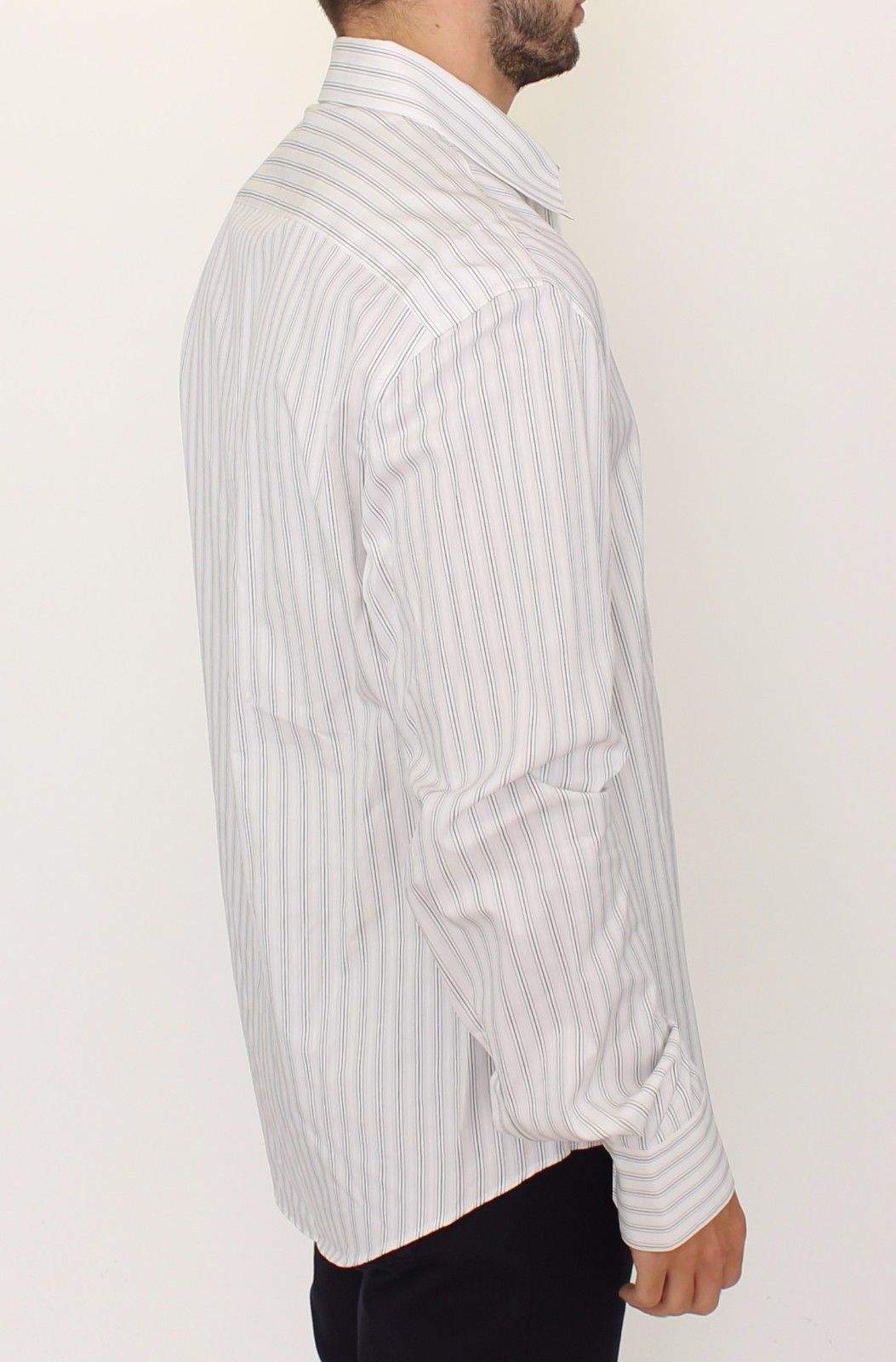 ERMANNO SCERVINO Men  Striped Regular Fit Casual Shirt #men, Catch, Ermanno Scervino, feed-agegroup-adult, feed-color-white, feed-gender-male, feed-size-IT54 | XL, Gender_Men, IT54 | XL, Kogan, Shirts - Men - Clothing, White at SEYMAYKA