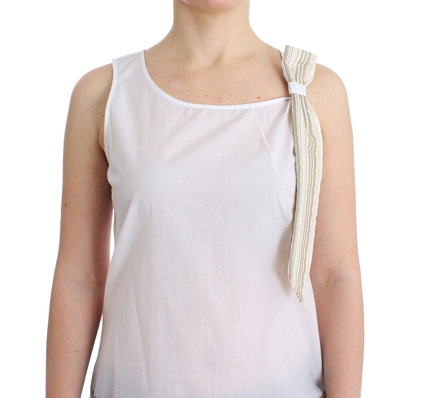 ERMANNO SCERVINO Women   Tank  Sleeveless Top Blouse #women, Catch, Ermanno Scervino, feed-agegroup-adult, feed-color-white, feed-gender-female, feed-size-IT42, feed-size-IT46, Gender_Women, IT46, Kogan, Tops & T-Shirts - Women - Clothing, White at SEYMAYKA