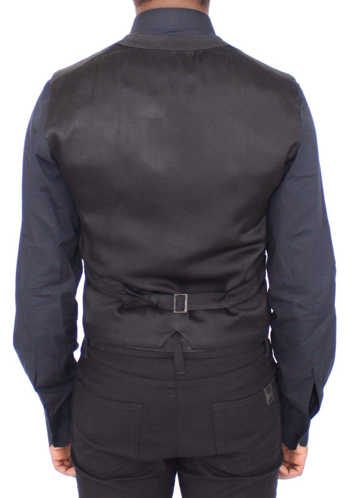 Dolce & Gabbana Black Cotton Viscose Dress Vest Blazer #men, Black, Brand_Dolce & Gabbana, Catch, Dolce & Gabbana, feed-agegroup-adult, feed-color-black, feed-gender-male, feed-size-IT44 | XS, feed-size-IT46 | S, feed-size-IT48 | M, feed-size-IT50 | L, Gender_Men, IT44 | XS, IT46 | S, IT48 | M, IT50 | L, Kogan, Vests - Men - Clothing at SEYMAYKA