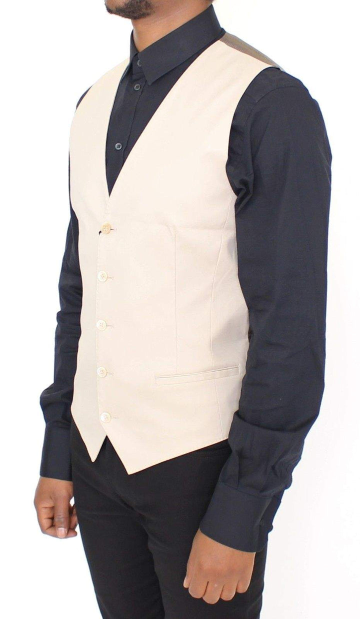 Dolce & Gabbana Beige Cotton Stretch Dress Vest Blazer #men, Beige, Brand_Dolce & Gabbana, Catch, Dolce & Gabbana, feed-agegroup-adult, feed-color-beige, feed-gender-male, feed-size-IT44 | XS, feed-size-IT46 | S, feed-size-IT48 | M, feed-size-IT50 | L, feed-size-IT52 | XL, Gender_Men, IT44 | XS, IT46 | S, IT48 | M, IT50 | L, IT52 | XL, Kogan, Men - New Arrivals, Vests - Men - Clothing at SEYMAYKA