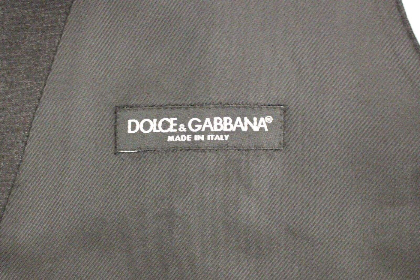 Dolce & Gabbana  Gray Slim Fit Button Front Dress Formal Vest #men, 48 | M, Brand_Dolce & Gabbana, Catch, Dolce & Gabbana, feed-agegroup-adult, feed-color-gray, feed-gender-male, feed-size-48 | M, Gender_Men, Gray, Kogan, Men - New Arrivals, Vests - Men - Clothing at SEYMAYKA