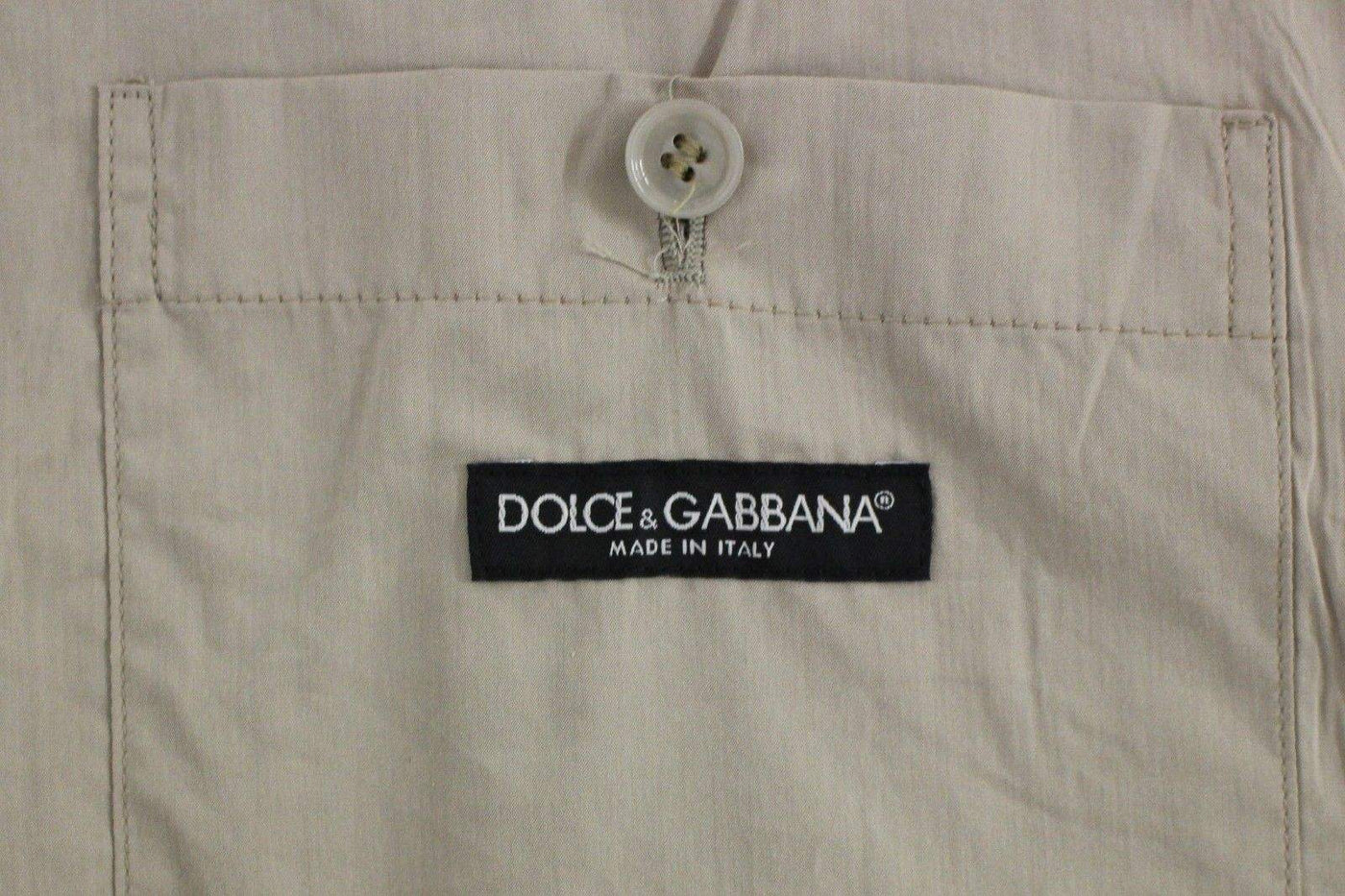 Dolce & Gabbana  Beige Cotton Slim Fit Button Front Dress Vest #men, 48 | M, Beige, Brand_Dolce & Gabbana, Catch, Dolce & Gabbana, feed-agegroup-adult, feed-color-beige, feed-gender-male, feed-size-48 | M, Gender_Men, Kogan, Men - New Arrivals, Vests - Men - Clothing at SEYMAYKA