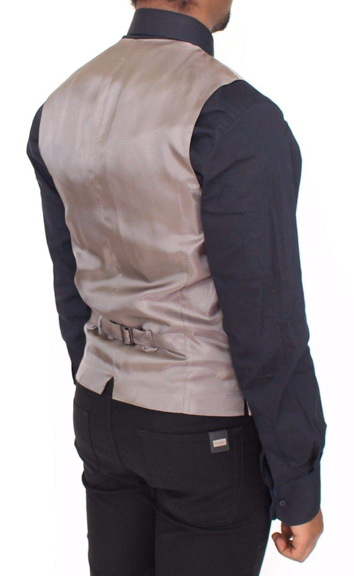 Dolce & Gabbana  Beige Cotton Dress Vest Blazer Jacket #men, Beige, Brand_Dolce & Gabbana, Catch, Dolce & Gabbana, feed-agegroup-adult, feed-color-beige, feed-gender-male, feed-size-IT44 | XS, Gender_Men, IT44 | XS, Kogan, Men - New Arrivals, Vests - Men - Clothing at SEYMAYKA
