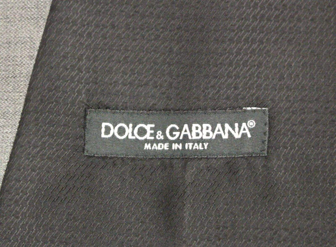 Dolce & Gabbana Gray Wool Formal Dress Vest Gilet Weste #men, Dolce & Gabbana, feed-agegroup-adult, feed-color-gray, feed-gender-male, feed-size-IT48 | M, Gray, IT48 | M, Men - New Arrivals, Vests - Men - Clothing at SEYMAYKA