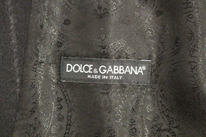 Dolce & Gabbana  Black Striped Wool Logo Vest Gilet Weste #men, Black, Brand_Dolce & Gabbana, Catch, Dolce & Gabbana, feed-agegroup-adult, feed-color-black, feed-gender-male, feed-size-IT48 | M, Gender_Men, IT48 | M, Kogan, Men - New Arrivals, Vests - Men - Clothing at SEYMAYKA