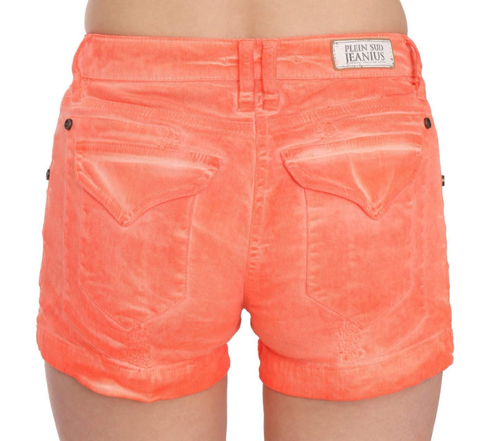 PLEIN SUD  Mid Waist Cotton Denim Mini Shorts #women, Catch, feed-agegroup-adult, feed-color-orange, feed-gender-female, feed-size-IT36 | XS, feed-size-IT38|XS, feed-size-IT42|M, Gender_Women, IT36 | XS, IT38|XS, IT40|S, IT42|M, Kogan, Orange, PLEIN SUD, Shorts - Women - Clothing, Women - New Arrivals at SEYMAYKA