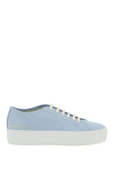 Common projects leather tournament low super sneakers-0