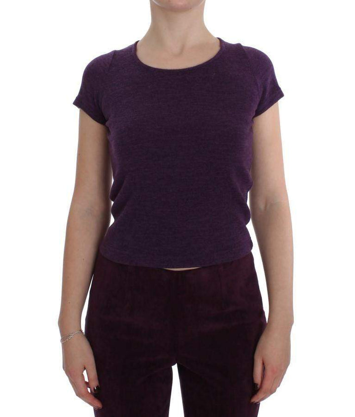 BENCIVENGA  Purple Wool Suit T-Shirt Set #women, BENCIVENGA, Catch, feed-agegroup-adult, feed-color-purple, feed-gender-female, feed-size-IT42|M, Gender_Women, Kogan, M, Purple, Suits & Blazers - Women - Clothing, Tops & T-Shirts - Women - Clothing at SEYMAYKA